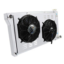 Load image into Gallery viewer, ALLOYWORKS 2 Row All Aluminum Radiator+Fan Shroud For 1967-1972 Chevy C/K/P Pickup Truck 10 20 30 (NEW)

