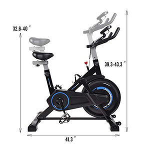 ARTETHYS Indoor Cycling Bike Belt Drive Stationary Bicycle Exercise Bikes with Monitor Display for Home Cardio Workout Bike Training