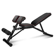 Load image into Gallery viewer, Soges Multi-Functional Dumbbell Bench Adjustable Height Incline Bench, Multi-Workout Abdominal Hyper Back Extension Bench, Home Strength Training Fitness Workout Station, PSBB004

