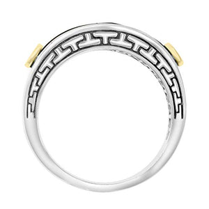 Effy 925 Sterling Silver & 18K Yellow Gold Onyx Ring, 0.4 TCW IRL0J760XX