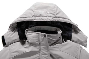 MOERDENG Women's Waterproof Ski Jacket Warm Winter Snow Coat Mountain Windbreaker Hooded Raincoat