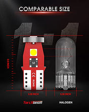 Load image into Gallery viewer, Torchbeam 194 T10 LED Bulb 6000K White 168 2825 W5W 3-SMD 3030 Chips LED Replacement Bulbs for Car Dash Bulbs License Plate Lights Dome Map Door Courtesy Front/Rear Side Marker Lights, Pack of 10
