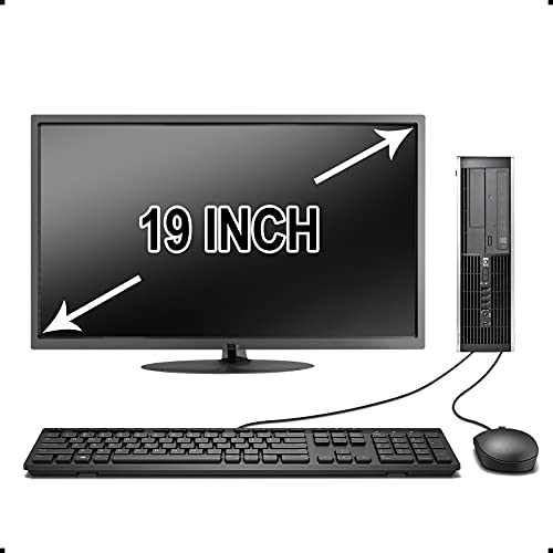 HP Elite Desktop PC Computer Intel Core i5 3.1-GHz, 8 gb Ram, 1 TB Hard Drive, DVDRW, 19 Inch LCD Monitor, Keyboard, Mouse, Wireless WiFi, Windows 10 (Renewed)