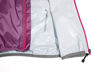 Little Donkey Andy Women’s Waterproof Cycling Bike Jacket, Running Rain Jacket, Windbreaker, Ultralight and Packable Purple XS