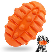 Load image into Gallery viewer, Dog Squeaky Ball Toys for Aggressive chewers,Durable Dog Balls for Teeth Cleaning Interactive Dog Chew Toys,Natural Rubber Bounce Dog Toys and Outdoors Training Dog Games for S/M/L Dog Toys(Orange)
