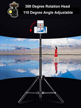 Load image into Gallery viewer, Selfie Stick Tripod, 62 inch Ultra-Long Extendable Selfie Stick Tripod Stand Aluminum Alloy with Bluetooth Remote for iPhone 11 Pro XS MAX X XR SE 8 7 Plus, Samsung Galaxy S20 S10 S9 S8 Plus Android
