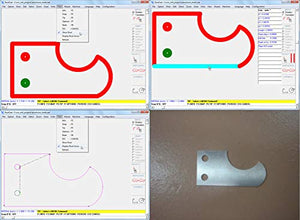 CAD-CAM CNC Mill Software for Mach 3-4, Linux CNC, EMC2, Fanuc, CNC 3040. Design your part and generate the g-code with a single easy to use software, plus many tutorial training videos included.