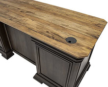 Load image into Gallery viewer, Martin Furniture IMSA684R-KIT Executve L-Desk &amp; Return with Solid Wood Plank Tops, Fully Assembled, Brown
