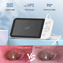 Load image into Gallery viewer, ScopeAround Ear Wax Removal Camera, Visual Ear Cleaner with 5&quot; IPS Screen, Digital Otoscope with Ear Cleaning Tool, 32G Card, HD Video Ear Scope Supports Photo Snap and Video Recording
