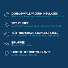 Load image into Gallery viewer, Takeya Actives Insulated Stainless Steel Water Bottle with Spout Lid, 18 oz, Teal
