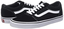Load image into Gallery viewer, Vans Men's Low-Top Sneakers, Black Suede Canvas Black White C24, 9 UK
