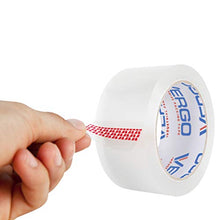 Load image into Gallery viewer, Vergo Industrial Heavy Duty Clear Packing Tape 2.7mil for Moving Packaging Shipping and Office (6 Pack)
