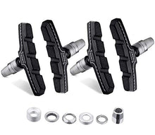 Load image into Gallery viewer, IIIPRO Bicycle high-end Brake pad Set 2 Pairs (4 Packs),Professional Mountain and Road Bike V Brake Pads, Noise-Free Anti-Skid Bicycle Brake Block kit.with Hexagon nut and Washer
