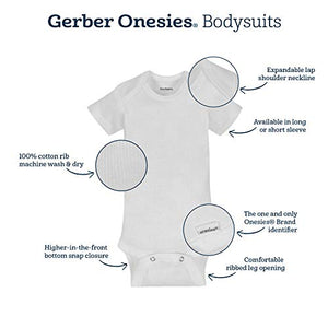 Onesies Brand Baby Boys' 6-Pack Long Sleeve Bodysuits, Dog, 12 Months
