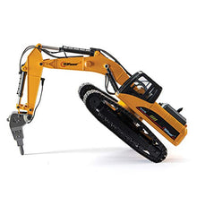 Load image into Gallery viewer, Top Race 23 Channel Hobby Remote Control Excavator, V4, Construction Vehicle RC Tractor, Full Metal Excavator Toy, Carries 180 Lbs, Diggs 1.1 Lbs Per Cubic Inch, Real Smoke, Use With our RC Dump Truck
