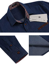 Load image into Gallery viewer, Coofandy Men's Casual Dress Shirt Button Down Shirts, Type 01 - Dark Blue, Medium
