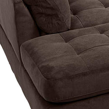 Load image into Gallery viewer, Homelegance Emilio 110" x 78" Fabric Sectional Sofa, Chocolate

