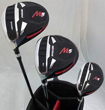Load image into Gallery viewer, New Mens Left Handed Complete Golf Set Custom Made Clubs for Tall Men 6'0" to 6' 6" Tall Driver, Fairway Wood, Hybrids, Irons, Putter, Stand Bag
