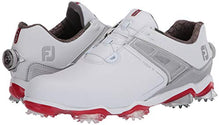 Load image into Gallery viewer, FootJoy Men's Tour X Boa Golf Shoes, White/Grey/Red, 12 M US
