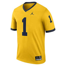 Load image into Gallery viewer, Nike Big Kids Michigan Wolverines Alternate Youth Game Jersey (Size: Medium) Maize Blue
