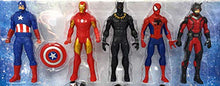 Load image into Gallery viewer, Marvel Avengers Action Figures - Iron Man, Hulk, Black Panther, Captain America, Spider Man, Ant Man, War Machine &amp; Falcon! (8 Action Figures)
