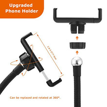 Load image into Gallery viewer, Selfie Ring Light, LEDGLE Upgraded Ring Light 360° Rotating with Cell Phone Holder Stand and Flexible Arms 3 Light Modes 10 Level Brightness for Live Stream Makeup and YouTube Video
