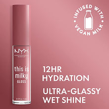 Load image into Gallery viewer, NYX PROFESSIONAL MAKEUP This Is Milky Gloss, Vegan Lip Gloss, 12 Hour Hydration - Cherry Skimmed (Dusty Pink Mauve)
