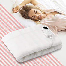 Load image into Gallery viewer, Giantex Smart Electric Heated Mattress Pad, Heating Bed Topper Blankets w/Low-Voltage, Five Modes Temper Control and Timer, Fast Heating, Detachable Connector, Warmer Bed Toppers
