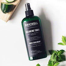 Load image into Gallery viewer, Brickell Men&#39;s Balancing Toner For Men, Natural and Organic Alcohol-Free Cucumber, Mint Facial Toner with Witch Hazel, 8 Ounce, Scented
