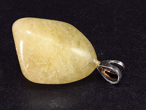 Agni Gold Danburite Silver Pendant From Tanzania - 1.1"