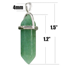 Load image into Gallery viewer, Wholesale 10PCS Genuine Green Aventurine Stone Healing Point Reiki Chakra Pendants Bulk for Jewelry Making
