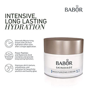 BABOR Skinovage Moisturizing Cream, Hydrating Hyaluronic Acid Moisturizer, Hydrating Face Cream that Protects Skin's Moisture Barrier for Normal to Dry Skin, 24 Hour Moisture, Non-Comedogenic