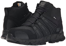 Load image into Gallery viewer, Timberland PRO Men's Powertrain Mid Alloy Toe ESD Industrial Hiking Boot, Black Synthetic, 8.5 M US

