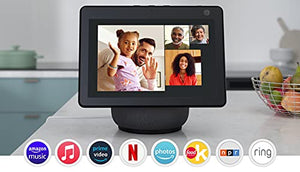 Echo Show 10 (3rd Gen) | HD smart display with motion and Alexa | Charcoal