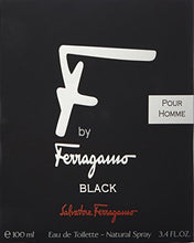 Load image into Gallery viewer, F by Ferragamo Black By Salvatore Ferragamo For Men Eau De Toilette Natural Spray, 3.4 Fl Oz/100 ml
