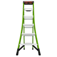 Load image into Gallery viewer, Little Giant Ladders, King Kombo, Professional, 6 Ft. A Frame, 10 Ft. Extension, Single Hinge, Fiberglass, Type 1AA, 375 lbs Weight Rating, (13906-001)

