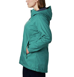 Columbia Women's Switchback Long Jacket, Waterfall/Nocturnal Lining, Medium
