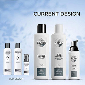 Nioxin System 2 Scalp & Hair Treatment, Natural Hair with Progressed Thinning, 6.8 oz