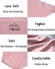 Load image into Gallery viewer, 10 Pack Seamless Underwear for Women Lace Bikini Panties High Cut Stretch Invisible No Show Sexy Cheeky Hipster
