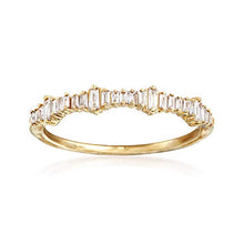 Load image into Gallery viewer, Ross-Simons 0.20 ct. t.w. Baguette Diamond Ring in 14kt Yellow Gold For Women
