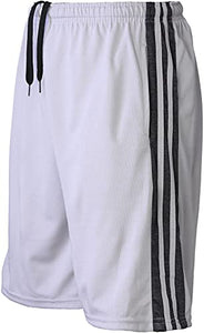 Active Club Men's Athletic Gym Shorts with Pockets - Quick Dry Running Workout Training Basketball Shorts - 4 Pack (4 Pack SM109-2, Large, l)