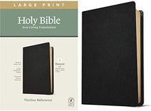 Load image into Gallery viewer, NLT Large Print Thinline Reference Holy Bible (Red Letter, Genuine Leather, Black): Includes Free Access to the Filament Bible App Delivering Study Notes, Devotionals, Worship Music, and Video
