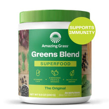 Load image into Gallery viewer, Amazing Grass Greens Blend Superfood: Super Greens Powder with Spirulina, Chlorella, Beet Root Powder, Digestive Enzymes, Prebiotics &amp; Probiotics, Original, 30 Servings (Packaging May Vary)

