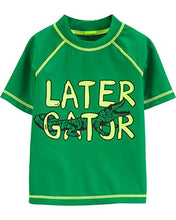 Load image into Gallery viewer, Carter&#39;s Boys&#39; Baby Rashguard, Leather Gator, 3 Months
