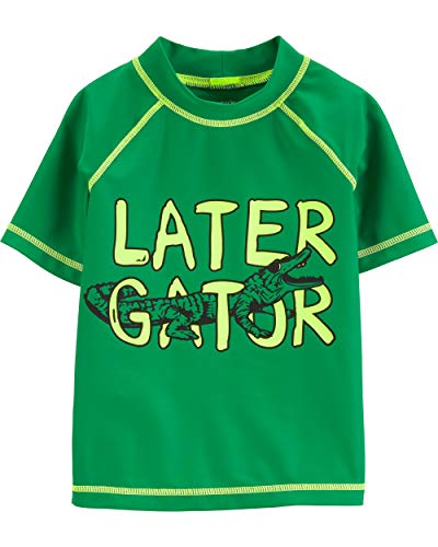 Carter's Boys' Baby Rashguard, Leather Gator, 3 Months