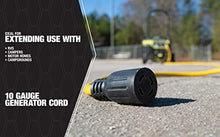 Load image into Gallery viewer, Southwire 65173140 50-Foot 30Amp Generator Cord, 10-Gauge Heavy Duty Electrical Power Cable with L14-30 Locking Plug, 125V / 250V, Yellow, Black
