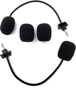 2-Pack Replacement AG9 Game Mics TNE 2.5mm Microphone Boom for PDP Afterglow AG 9 Legendary Collection Sound of Justice AG 9+ Armored Wireless Xbox One PS4 PC Computer Gaming Headphones
