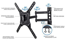 Load image into Gallery viewer, Mount-It! Full Motion TV Wall Mount Monitor Wall Bracket with Swivel and Articulating Tilt Arm, Fits 26 32 35 37 40 42 47 50 55 Inch LCD LED OLED Flat Screens up to 66 lbs and VESA 400x400

