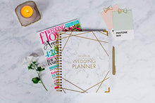Load image into Gallery viewer, Wedding Planner Marble Gold - Undated Bridal Planning Diary Organizer - Hard Cover, Pockets &amp; Online Support
