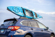 Load image into Gallery viewer, PaddleSports+ Kayak Roof Rack Sets for Cars and SUVs - Two Sets with Straps - Universal Fit Carriers Mount on Crossbars for Easy Travel with Kayaks Canoes Paddleboards and Surfboards
